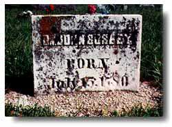 Dr. John Bosley's grave site